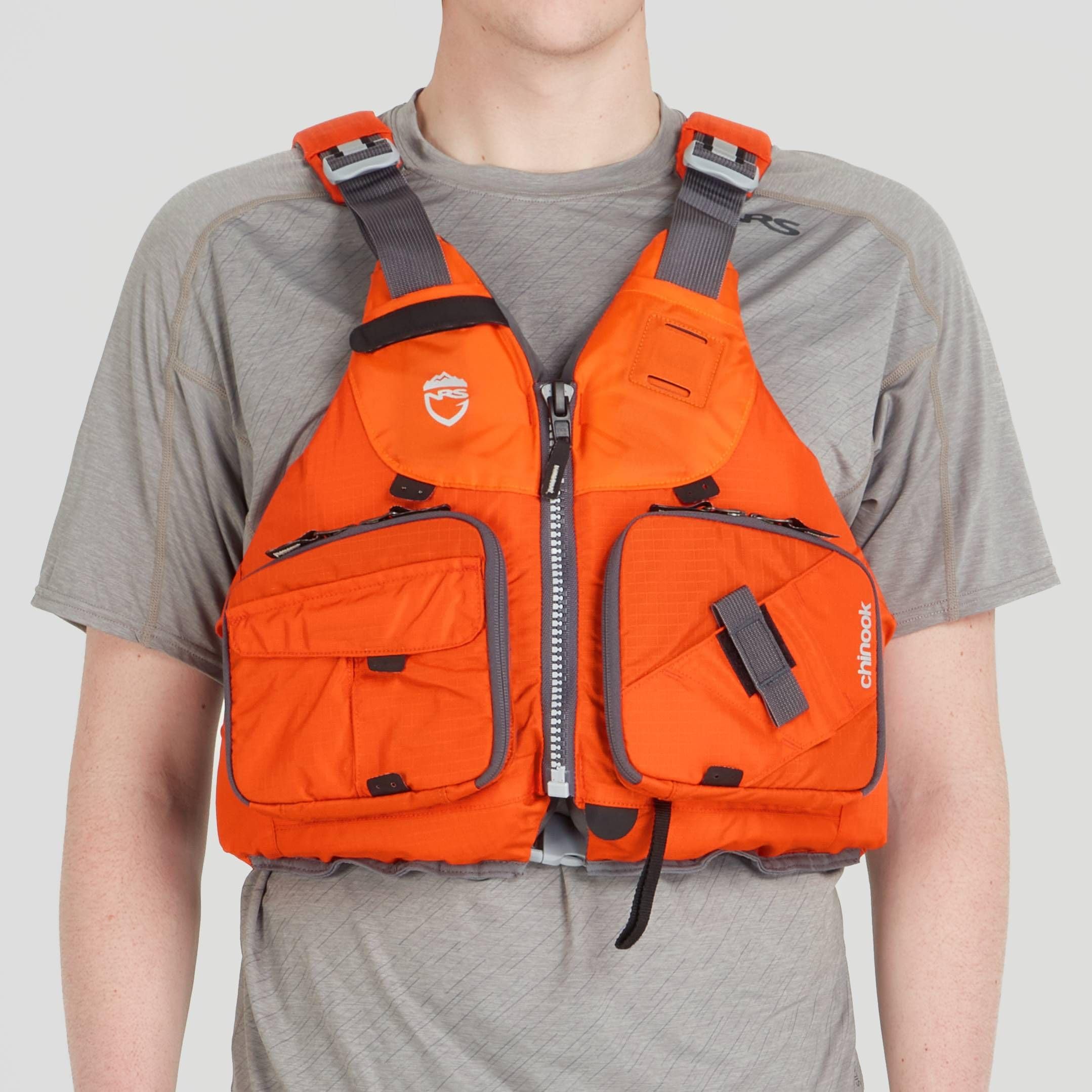 NRS Chinook Fishing Life Jacket for Fishing | Adult USCG Type III PFD | Mesh Back Front Zip Vest with Pockets for Rafting, Kayaking, Paddling - Image 3